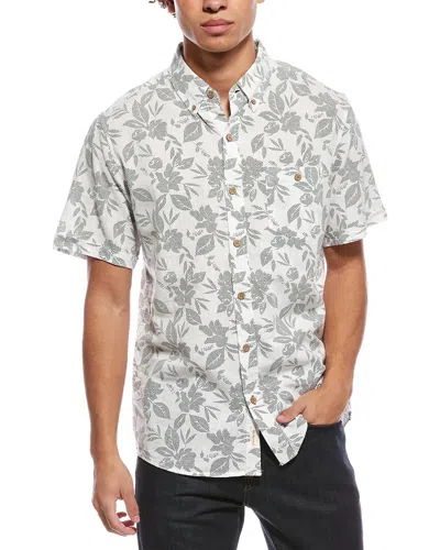 Weatherproof Vintage Linen-blend Shirt In White