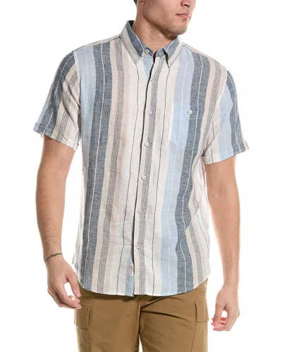 Weatherproof Vintage Linen-blend Shirt In Blue