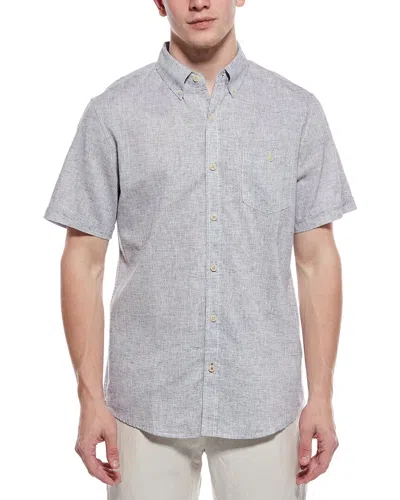 Weatherproof Vintage Linen-blend Mixy Solid Shirt In Blue
