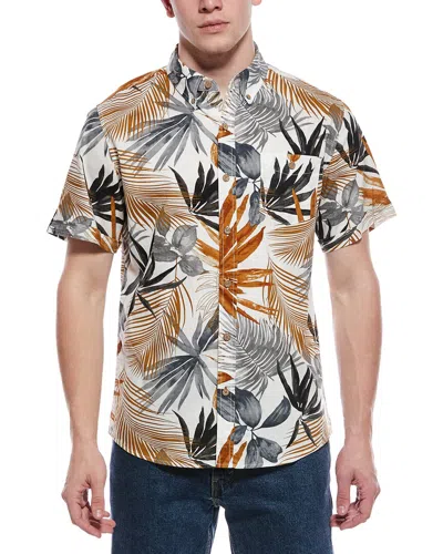Weatherproof Vintage Linen-blend Shirt In Multi