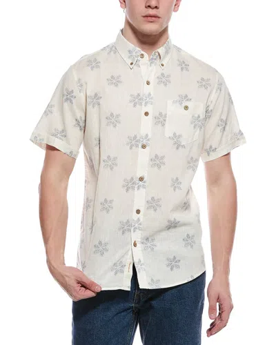 Weatherproof Vintage Linen-blend Shirt In Multi