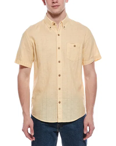 Weatherproof Vintage Linen-blend Vertical Dobby Shirt In Neutral
