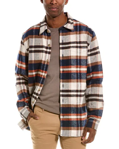 Weatherproof Vintage Men's Lumberjack Flannel Unlined Shirt Jacket In Brown