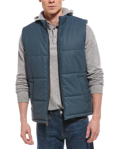 Weatherproof Vintage Matte Puffer Vest In Blue