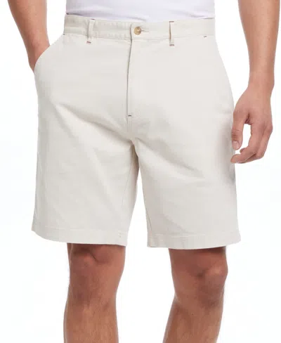 Weatherproof Vintage Men's 9" Cotton Twill Stretch Shorts In Sharkskin