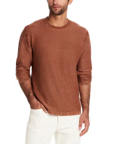 Weatherproof Vintage Men's Cotton Roll-neck Stonewash Sweater In Brown
