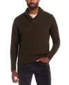 Weatherproof Vintage Men's Fisherman Shawl Pull On Sweater In Brown