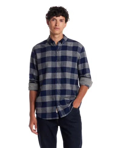 Weatherproof Vintage Men's Flannel Shirt In Blue