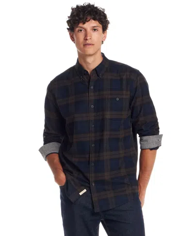 Weatherproof Vintage Men's Flannel Shirt In Brown
