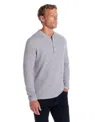 Weatherproof Vintage Men's Henley Neck Shirt In Gray