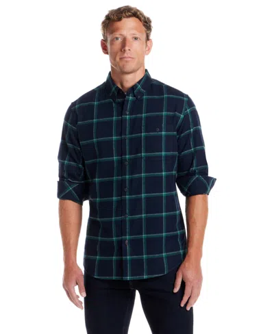 Weatherproof Vintage Holiday Flannel Shirt In Blue