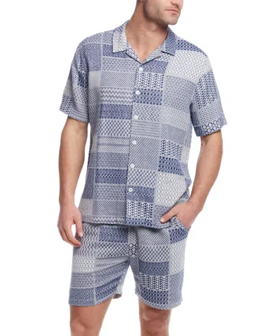 Weatherproof Vintage Men's Jacquard Knit Patch Shirt In Multi