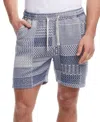 Weatherproof Vintage Men's Jacquard Knit Patchwork 6" Shorts In Multi