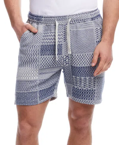 Weatherproof Vintage Men's Jacquard Knit Patchwork 6" Shorts In Multi