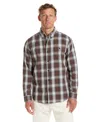 Weatherproof Vintage Men's Long Sleeve Button-down Burnout Plaid Flannel Shirt In Multi