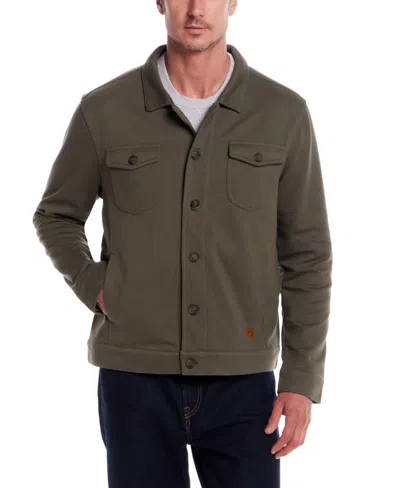 Weatherproof Vintage Men's Long Sleeve Twill Button-front Jacket In Multi