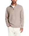 Weatherproof Vintage Men's Quarter Zip Long Sleeve Sweater In Brown