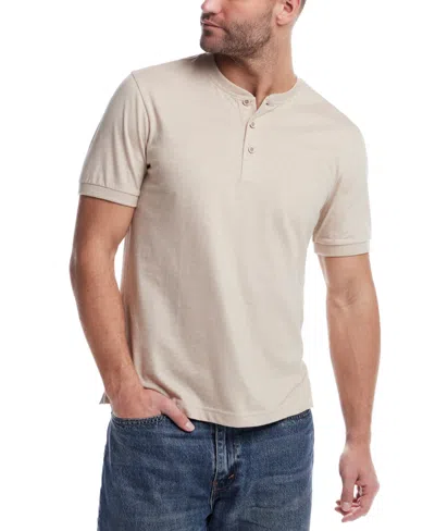 Weatherproof Vintage Men's Regular-fit Micro-stripe Henley In Natural