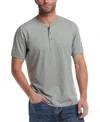 Weatherproof Vintage Men's Regular-fit Micro-stripe Henley In Multi