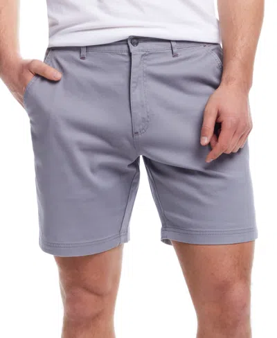 Weatherproof Vintage Men's Regular-fit Stretch Twill 8" Shorts In Sharkskin