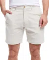 Weatherproof Vintage Men's Regular-fit Stretch Twill 8" Shorts In Stone