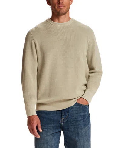 Weatherproof Vintage Rib Knit Stonewash Crewneck Sweater In Neutral