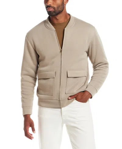Weatherproof Vintage Men's Sherpa Lined Bomber Jacket In Neutral