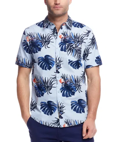 Weatherproof Vintage Men's Short Sleeve Cotton Poplin Shirt In White