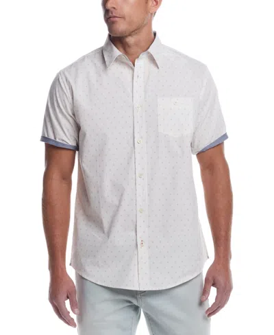 Weatherproof Vintage Men's Short Sleeve Cotton Poplin Shirt In White