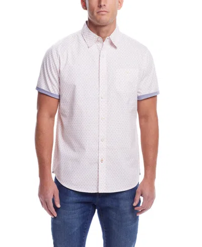 Weatherproof Vintage Men's Short Sleeve Cotton Poplin Shirt In Tandoori Spice