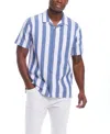 Weatherproof Vintage Mens Short Sleeve Cotton Seersucker Shirt 9 Cotton Twill Stretch Shorts In Bright Cobalt