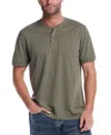 Weatherproof Vintage Men's Short Sleeve Melange Henley Shirt In Multi