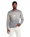 Weatherproof Vintage Soft Snowflake Crewneck Sweater In Gray