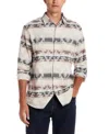 Weatherproof Vintage Men's Southwest Jacquard Overshirt In White