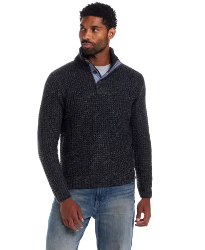 WEATHERPROOF VINTAGE MEN'S TEXTURED MOCK NECK SWEATER