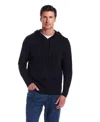 Weatherproof Vintage Men's Textured Quarter-zip Sweater In Black