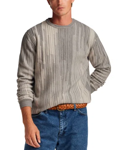 Weatherproof Vintage Men's Textured Vertical-gradient Crew Neck Sweater In Multi