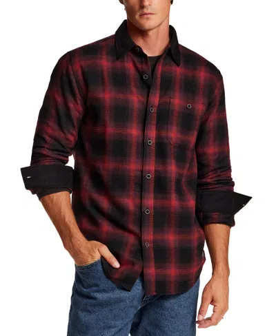 Weatherproof Vintage Waffle Flannel Shirt In Multi