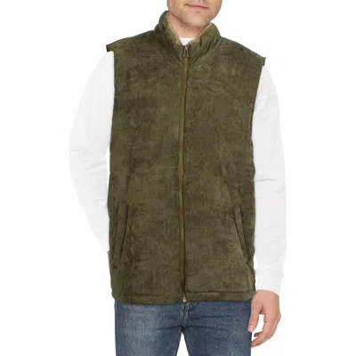 Weatherproof Vintage Mens Faux Fur Lined Corduroy Casual Vest
