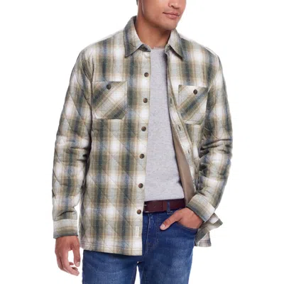 Weatherproof Vintage Mens Plaid Cotton Shirt Jacket In Multi