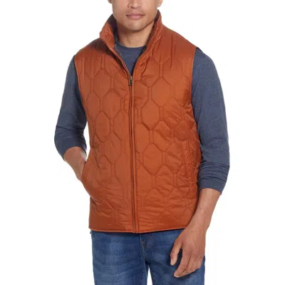Weatherproof Vintage Mens Quilted Nylon Outerwear Vest In Multi