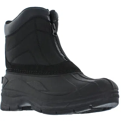 Weatherproof Vintage Mens Zipper Man Made Winter & Snow Boots In Black