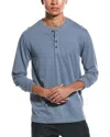 Weatherproof Vintage Waffle Henley Shirt In Blue