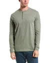 Weatherproof Vintage Microstripe Henley In Green