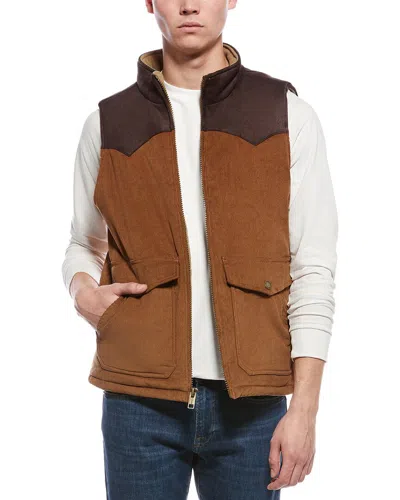 Weatherproof Vintage Mixed Corduroy Vest In Animal Print