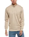 Weatherproof Vintage Mixy 1/4-zip Mock Neck Pullover In Brown