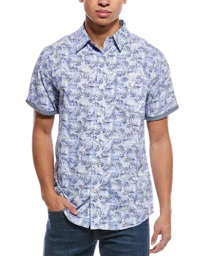 Weatherproof Vintage Poplin Shirt In Blue