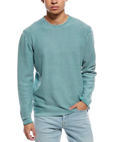 Weatherproof Vintage Roll Neck Twill Stonewash Crewneck T-shirt In Green