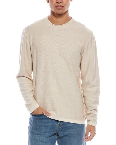 Weatherproof Vintage Roll Neck Twill Stonewash Crewneck T-shirt In Neutral