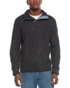Weatherproof Vintage Shaker Rib Mock Neck Sweater In Gray